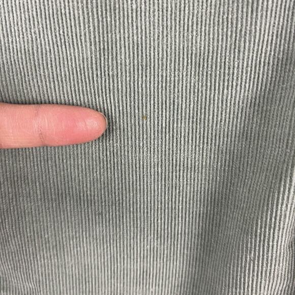 VTG J Crew Oarsman Corduroy Shirt Mens XL Green Hong Kong Distressed Destroyed - Picture 15 of 16